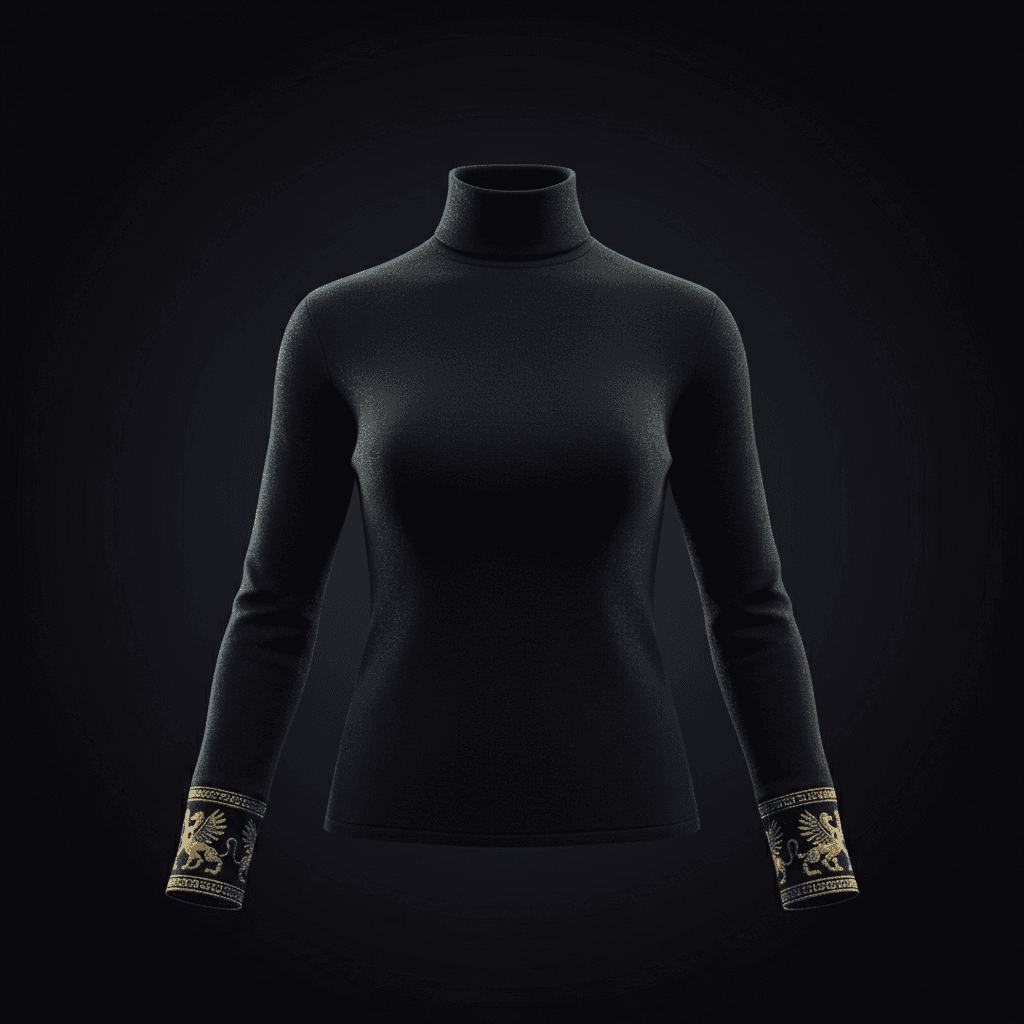 Noir Cashmere Turtleneck v2