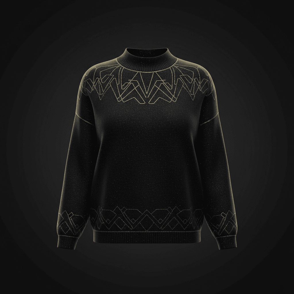 Noir Cashmere Turtleneck