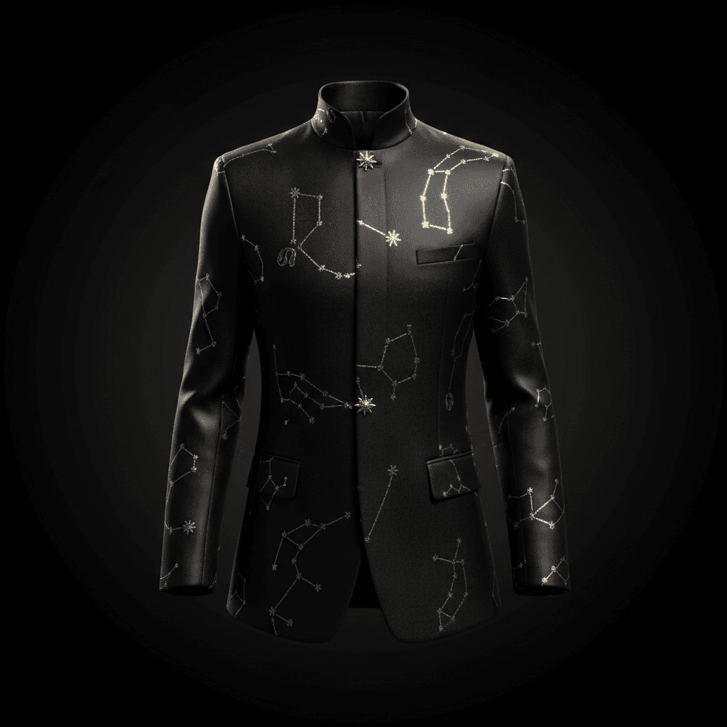 Onyx Silk Smoking Jacket Special