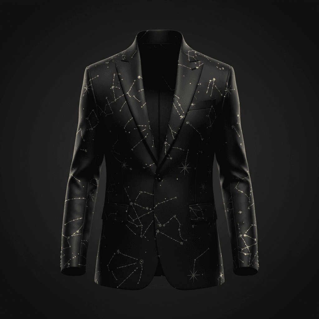 Onyx Silk Smoking Jacket Special
