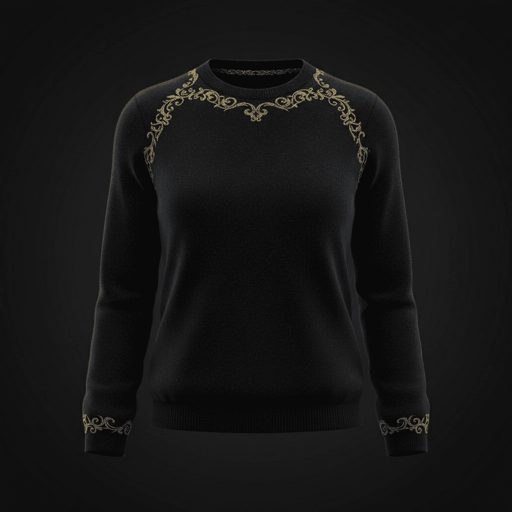 Noir Cashmere Turtleneck v2