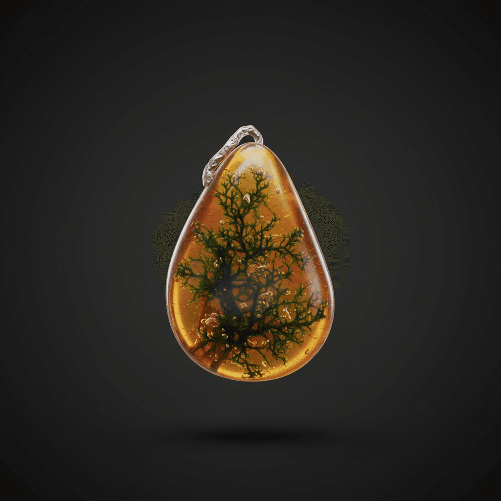 Moss Agate Pendant v2