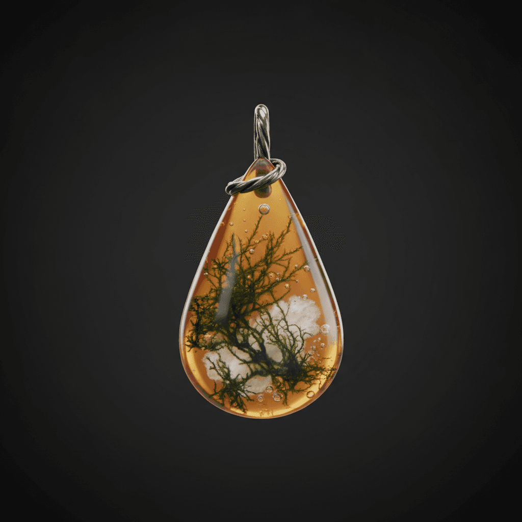 Moss Agate Pendant Limited