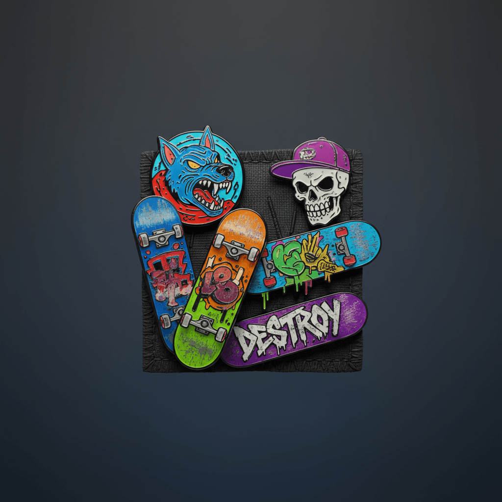 Skate Deck Pin Set Limited